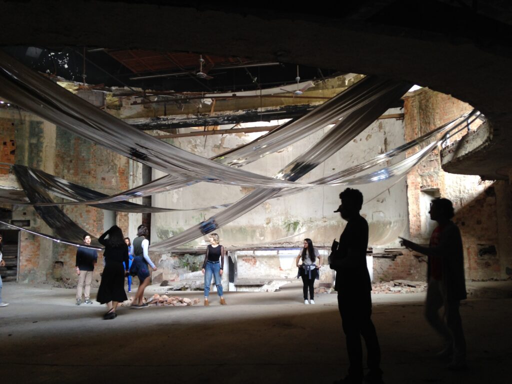 Intervención efímera en las ruinas del Casino de Urca